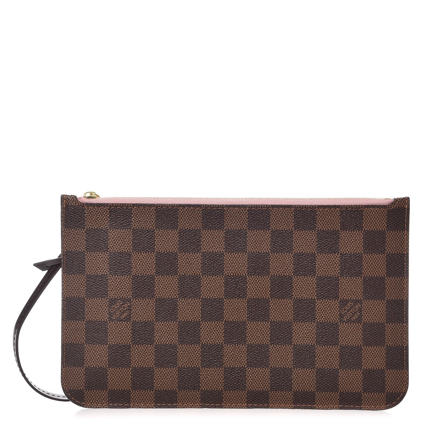 Louis Vuitton Damier Ebene Neverfull MM GM Pochette Rose Ballerine 1 of 7