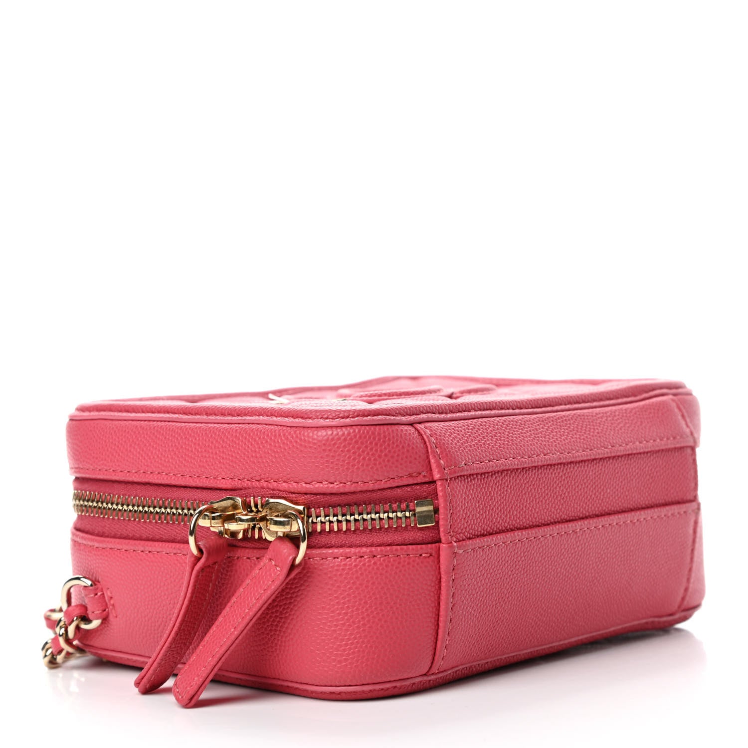 Chanel Caviar Quilted Small CC Filigree Vanity Case Pink 3 of 4