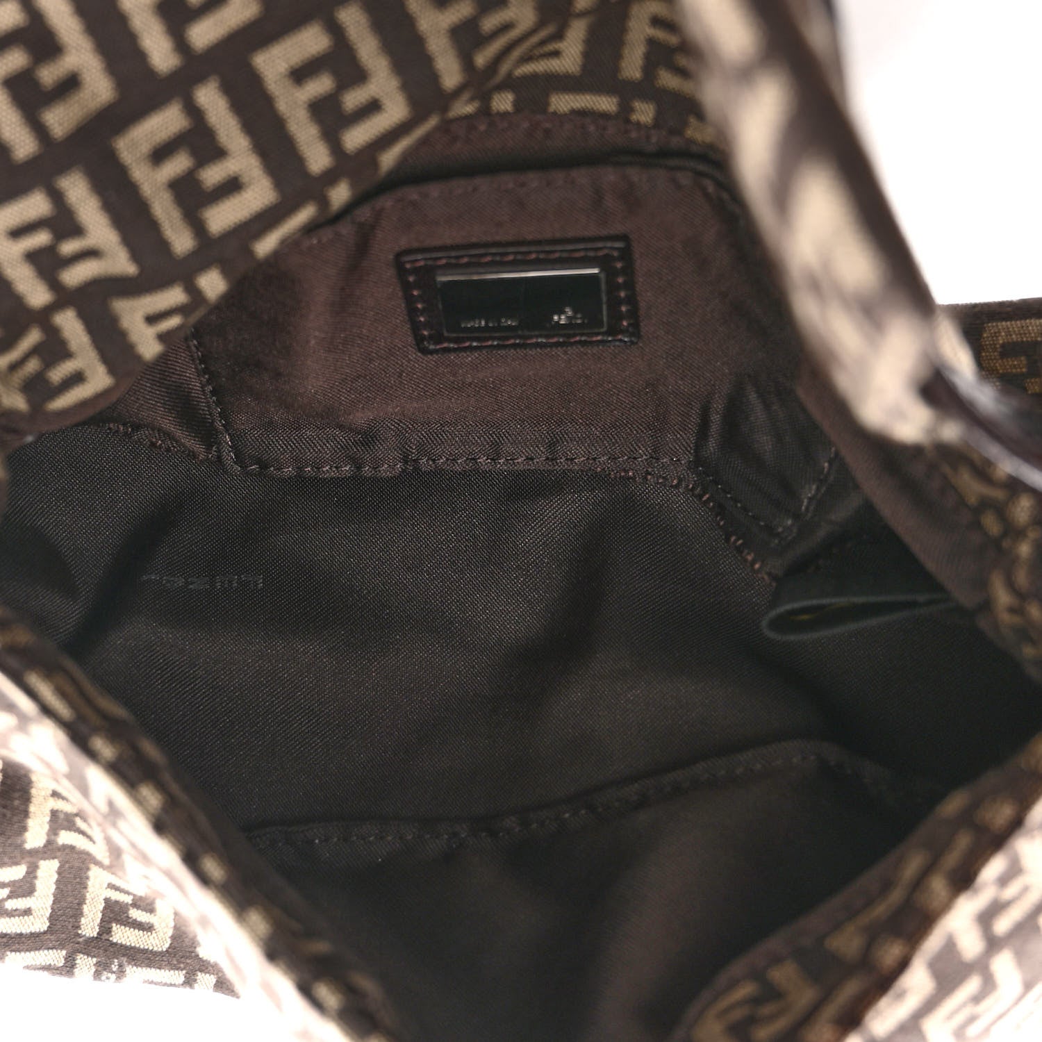 Fendi Zucchino Vitello Mini Mama Baguette Testa di Moro Beige 5 of 9
