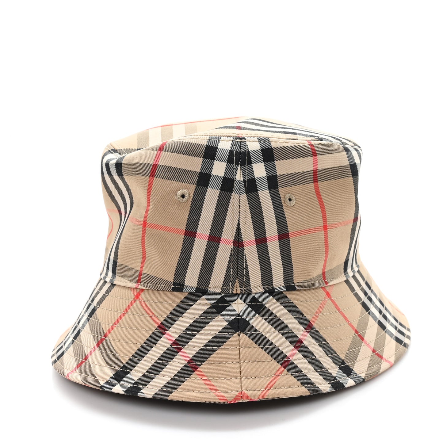 Technical Cotton Vintage Check Bucket Hat L Archive Beige