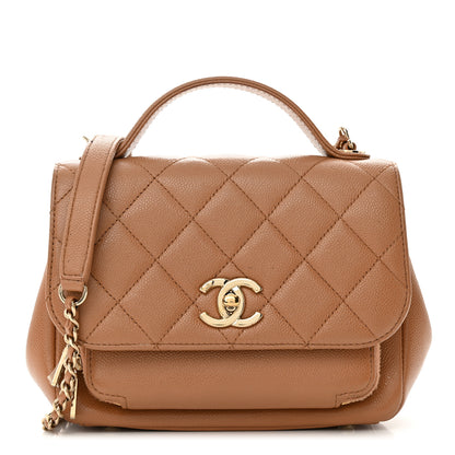 Chanel Caviar Quilted Small Business Affinity Flap Camel 1 of 13
