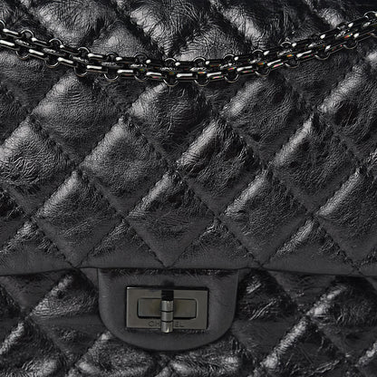 Chanel Glazed Calfskin Quilted 2.55 Reissue 226 Flap So Black 13 of 13