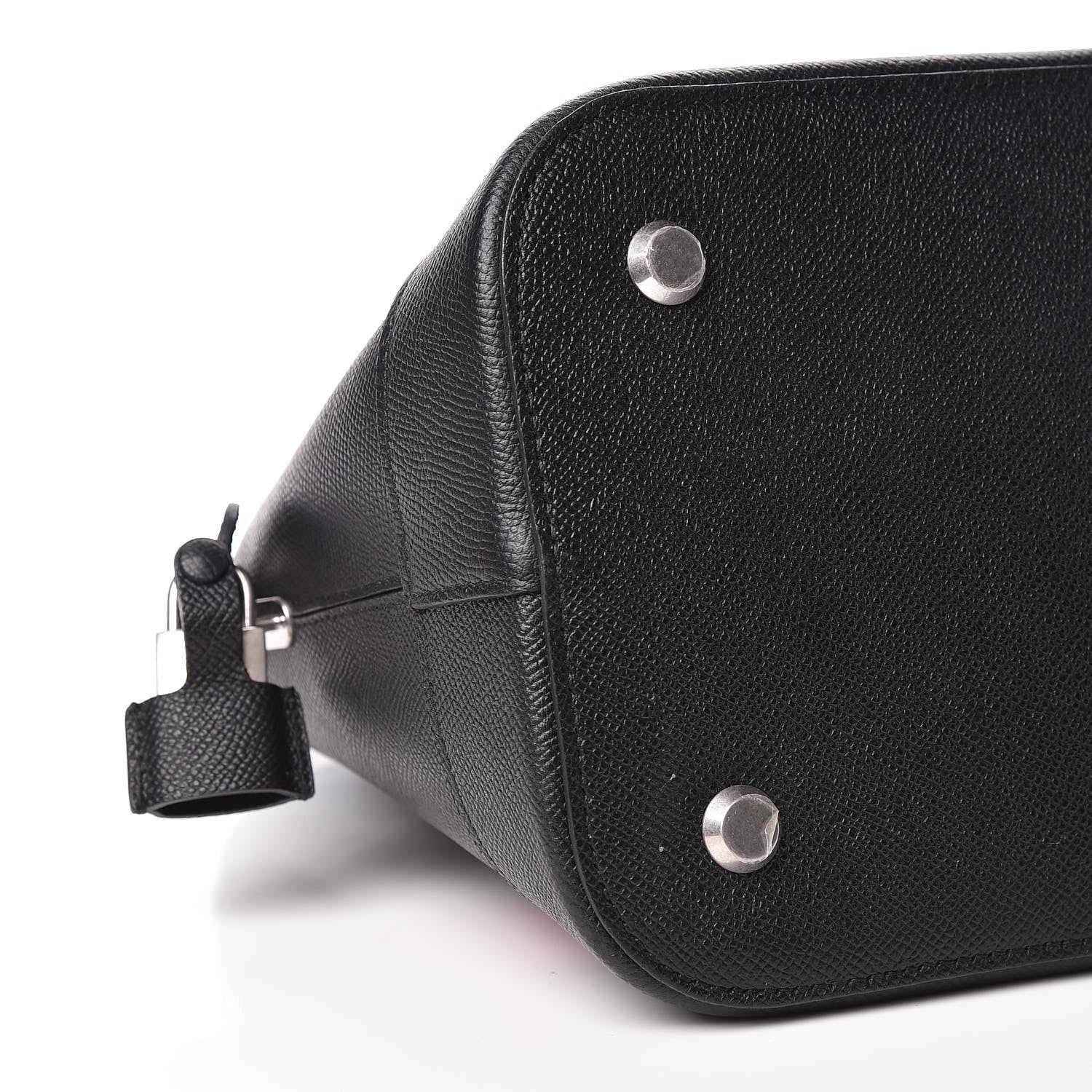Balenciaga Signature Grained Calfskin Logo M Ville Top Handle Bag Black Rose Shocking 7 of 9