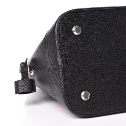 Balenciaga Signature Grained Calfskin Logo M Ville Top Handle Bag Black Rose Shocking 7 of 9