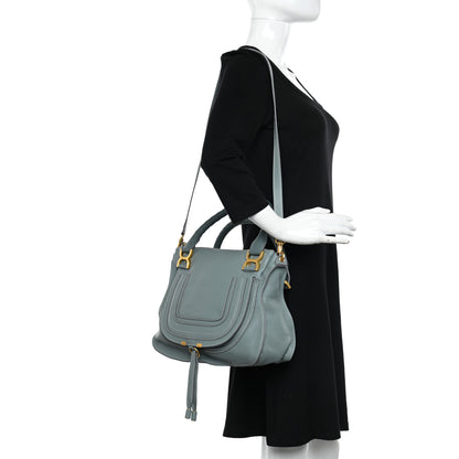 Chloe Calfskin Small Marcie Satchel Faded Blue 2 of 17