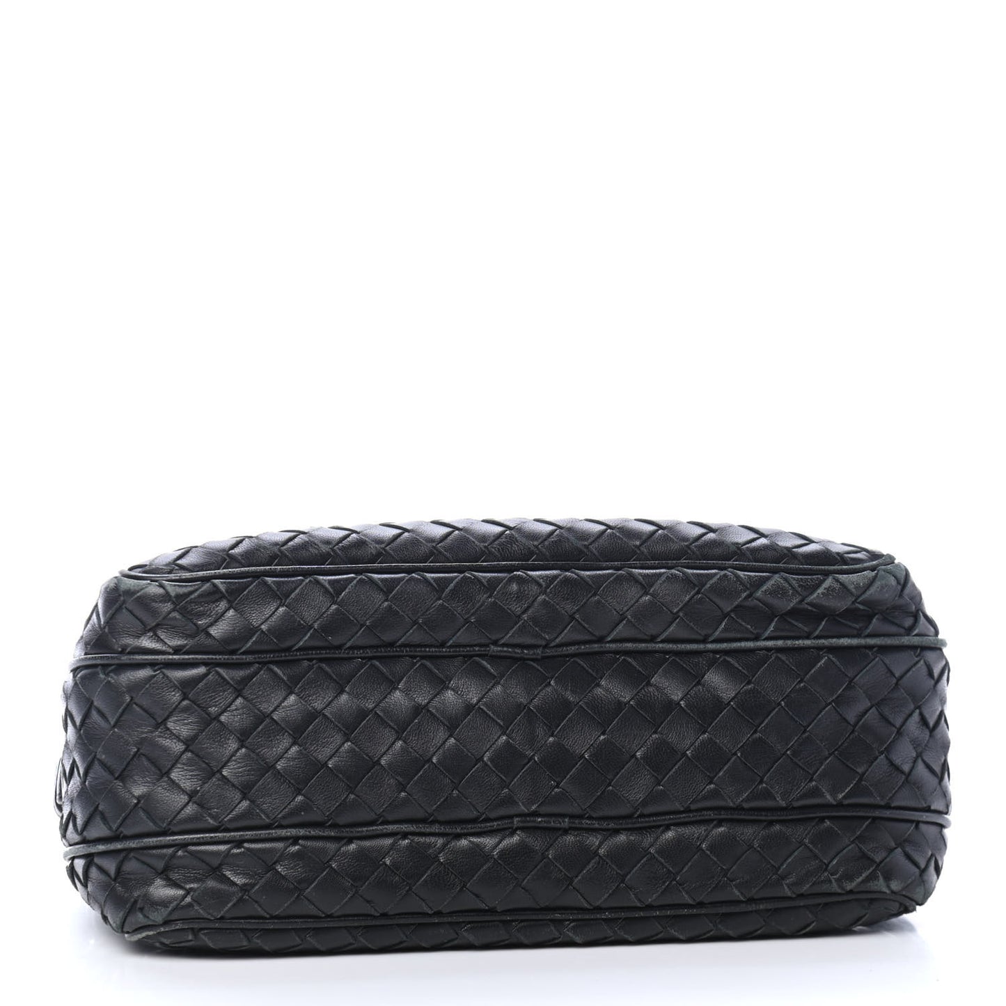 Nappa Intrecciato Shoulder Bag Black