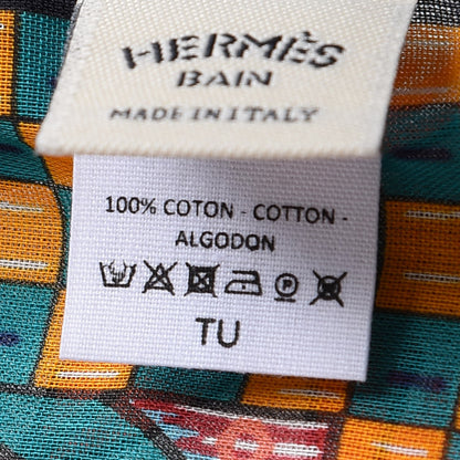 Hermes Cotton Printed Savana Dance Beach Pareo 5 of 5