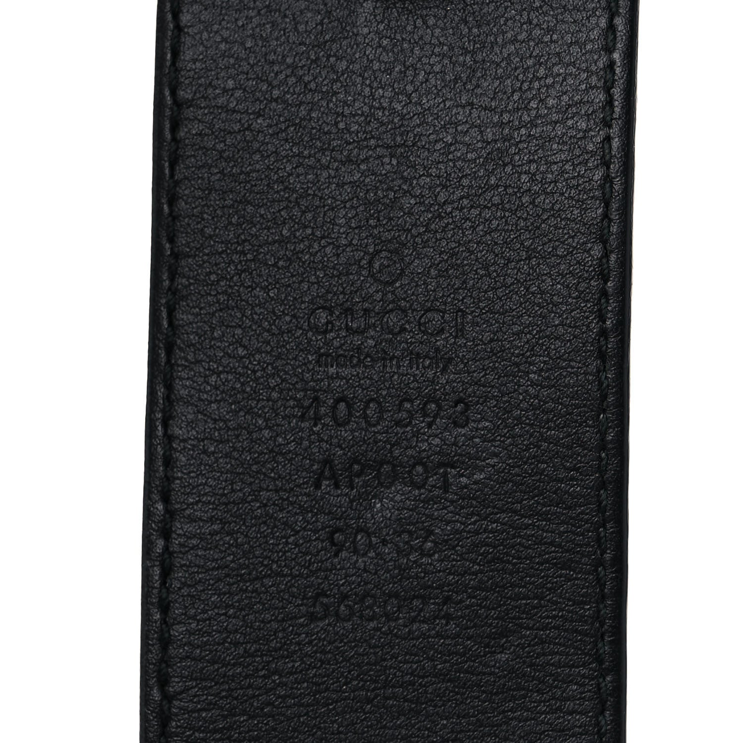 Gucci Calfskin Double G 40mm Belt 90 36 Black 3 of 7