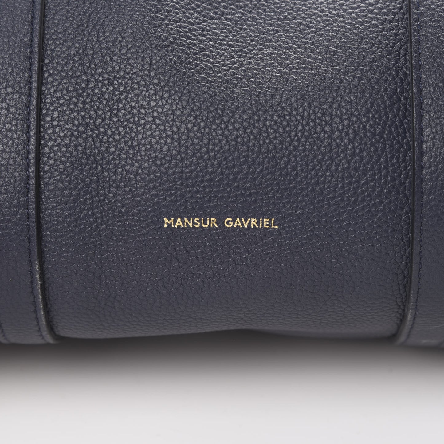 Pebbled Lambskin Mini Duffel Bag Blu