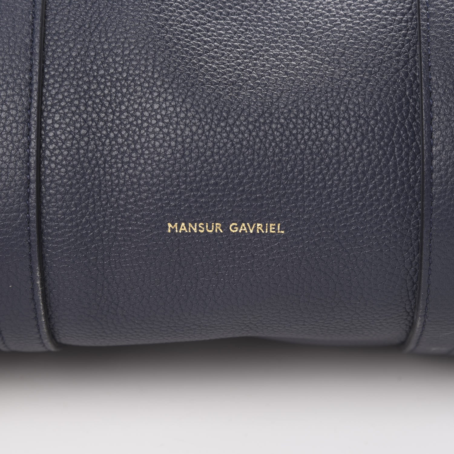 Mansur Gavriel Pebbled Lambskin Mini Duffel Bag Blu 5 of 8