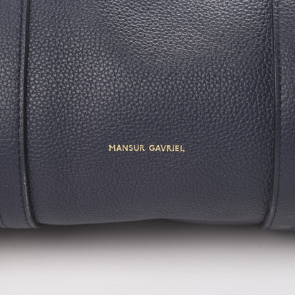Mansur Gavriel Pebbled Lambskin Mini Duffel Bag Blu 5 of 8