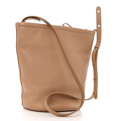 Mansur Gavriel Pebbled Calfskin Zip Bucket Bag Aglio 3 of 9