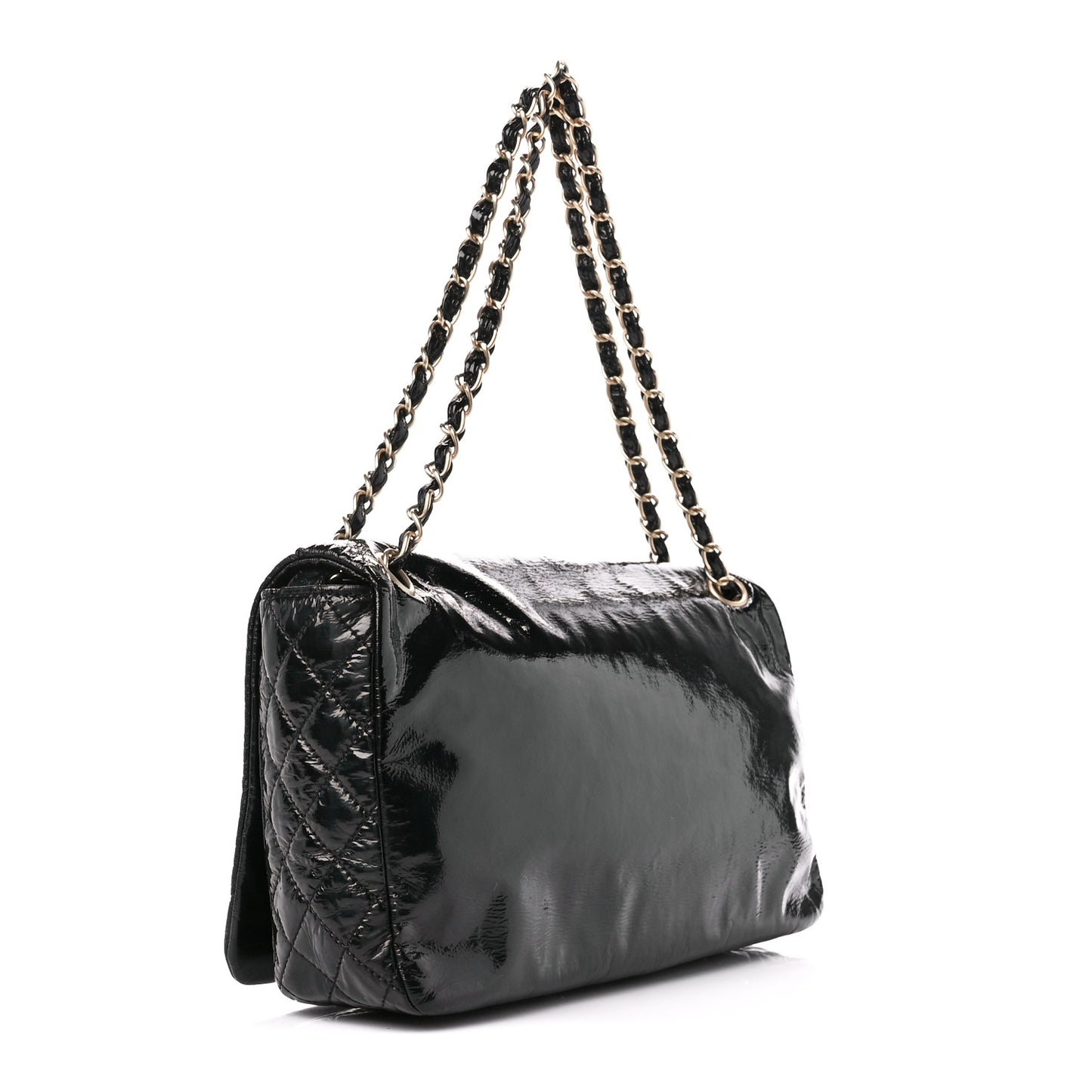 Vinyl XL Rock and Chain Flap Black
