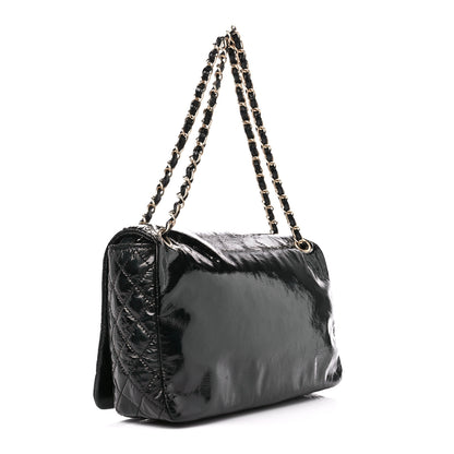 Chanel Vinyl XL Rock and Chain Flap Black 3 of 11