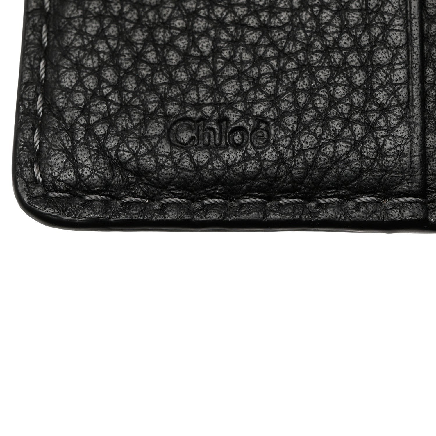 Chloe Grained Calfskin Marcie Square Wallet Black 9 of 12