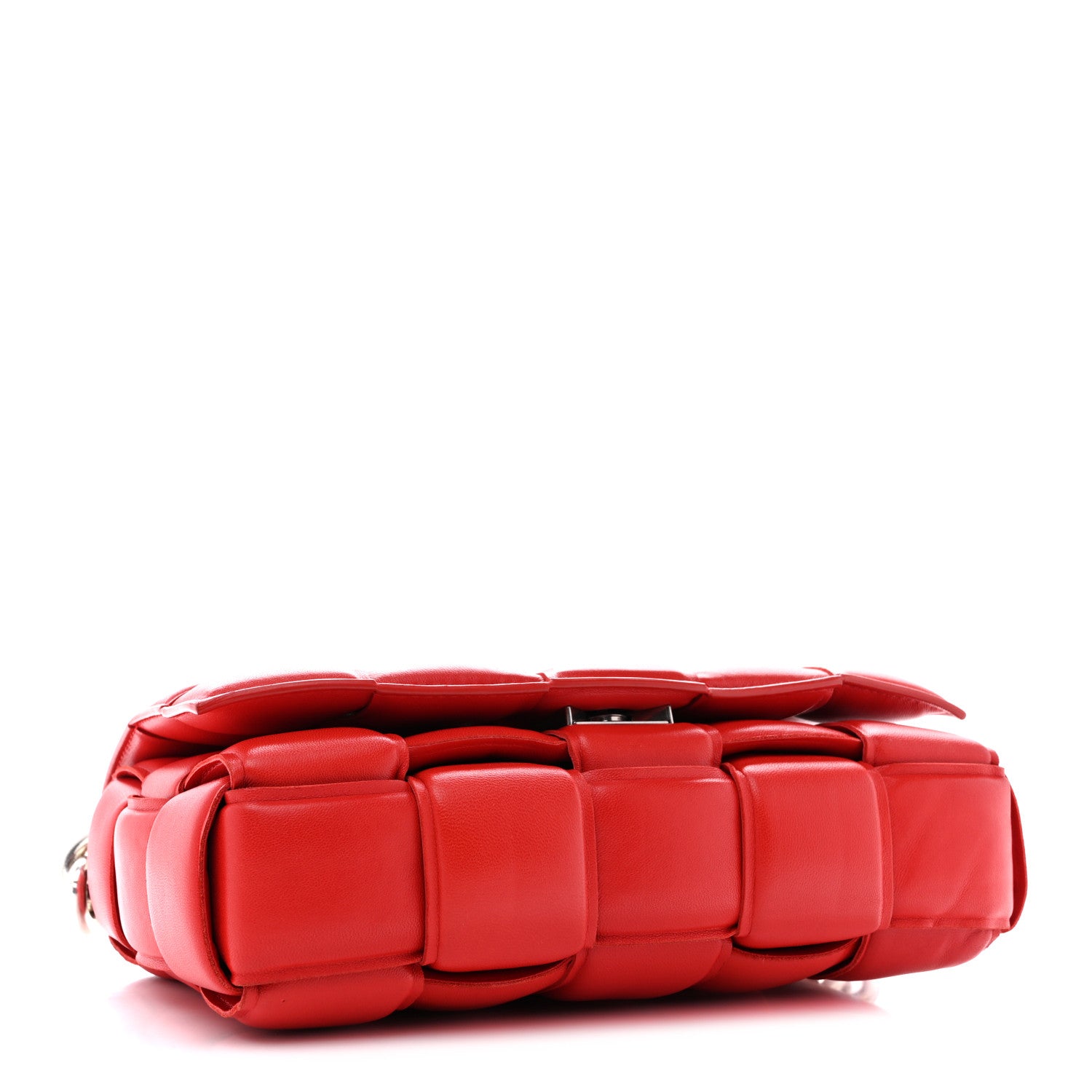Bottega Veneta Lambskin Maxi Intreccio Padded Chain Cassette Crossbody Bag Nail Polish 4 of 12