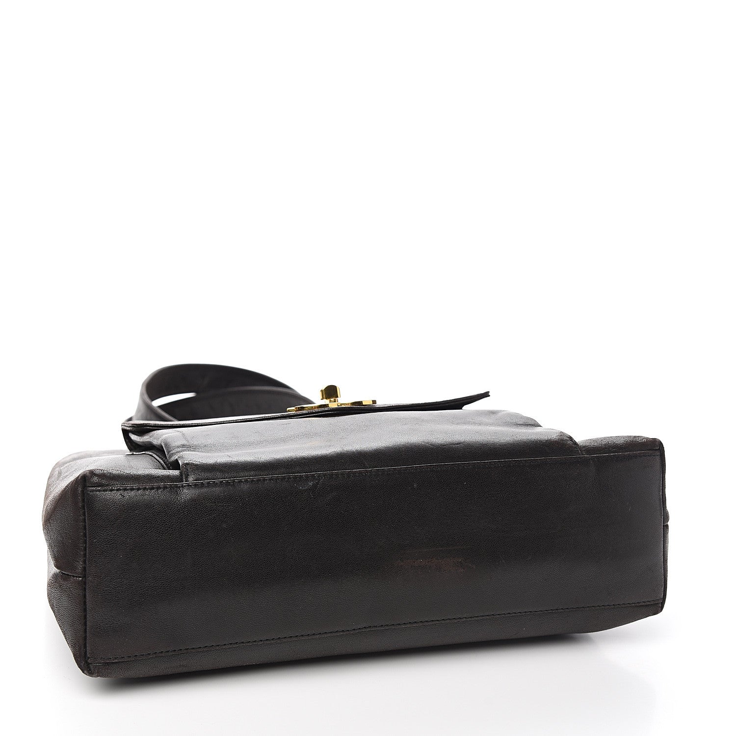 Chanel Lambskin CC Flap Shopping Tote Black 3 of 14