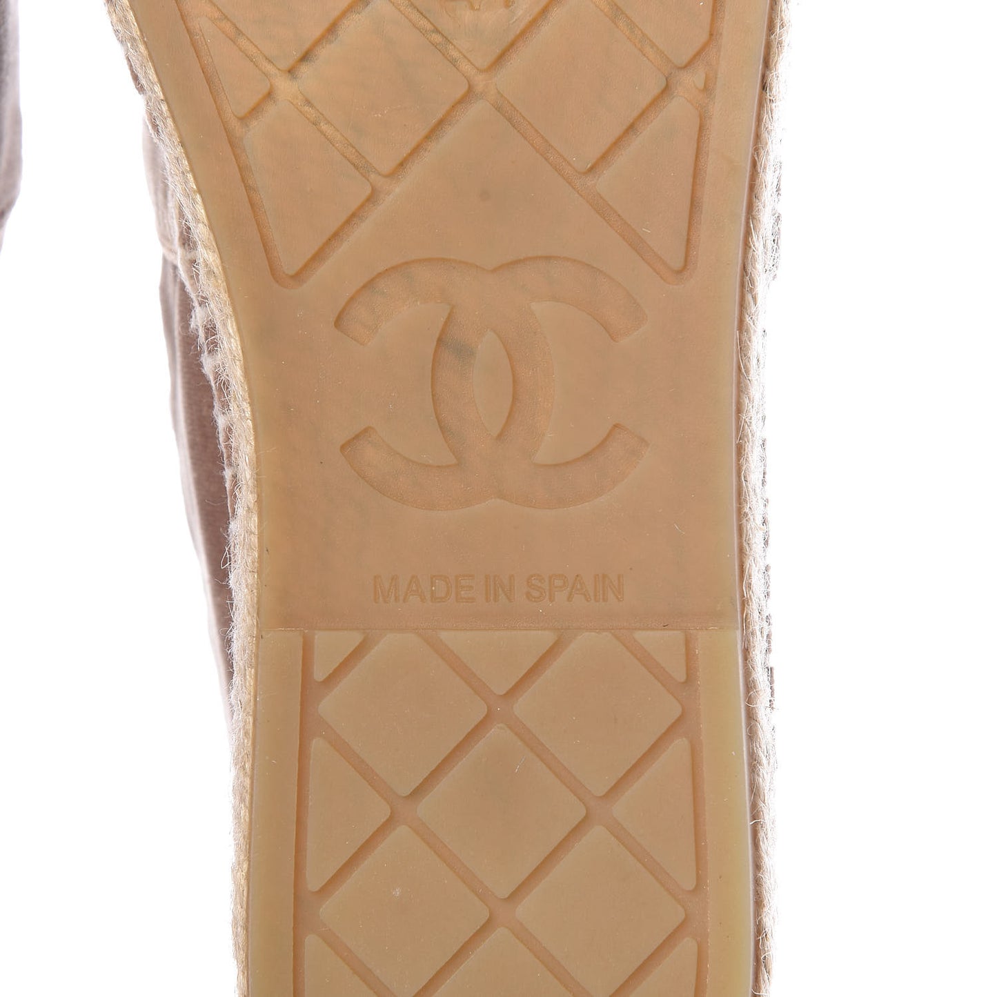 Velvet Logo Espadrilles 41 Beige Black