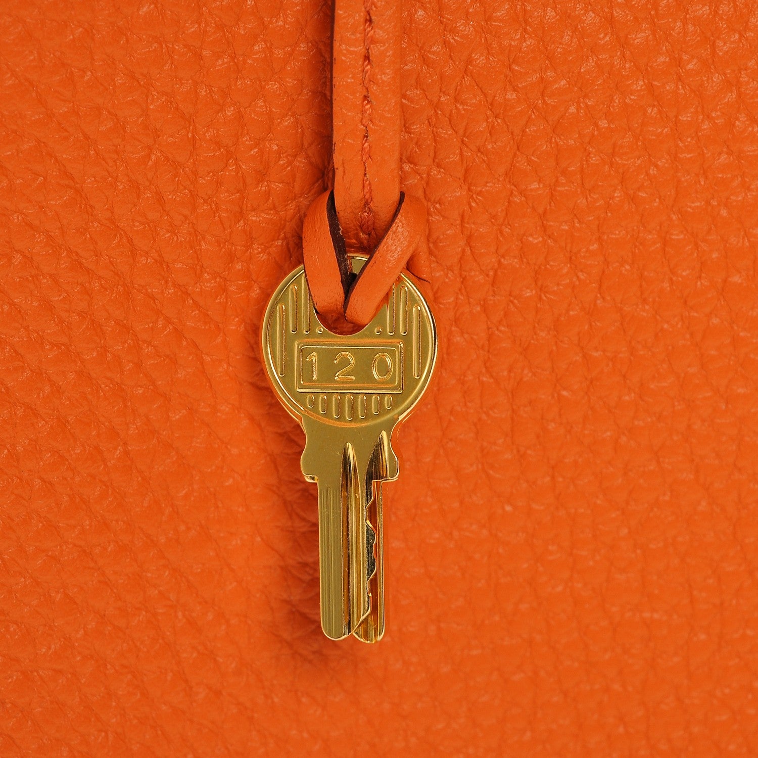 Hermes Taurillon Clemence Kelly Retourne 28 Orange 13 of 24