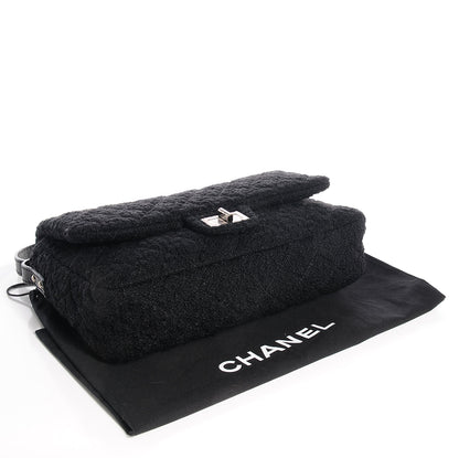Chanel Tweed Easy Reissue Large Messenger Flap Black 4 of 8