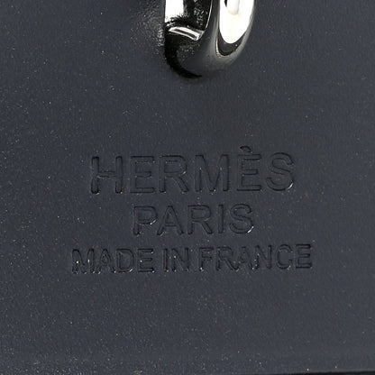 Hermes Military Toile Vache Hunter Herbag Zip Retourne 31 PM Blue Indigo 8 of 14