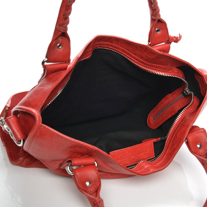 Balenciaga Agneau Giant 21 Silver Hardware City Rouge Coquelicot 5 of 8