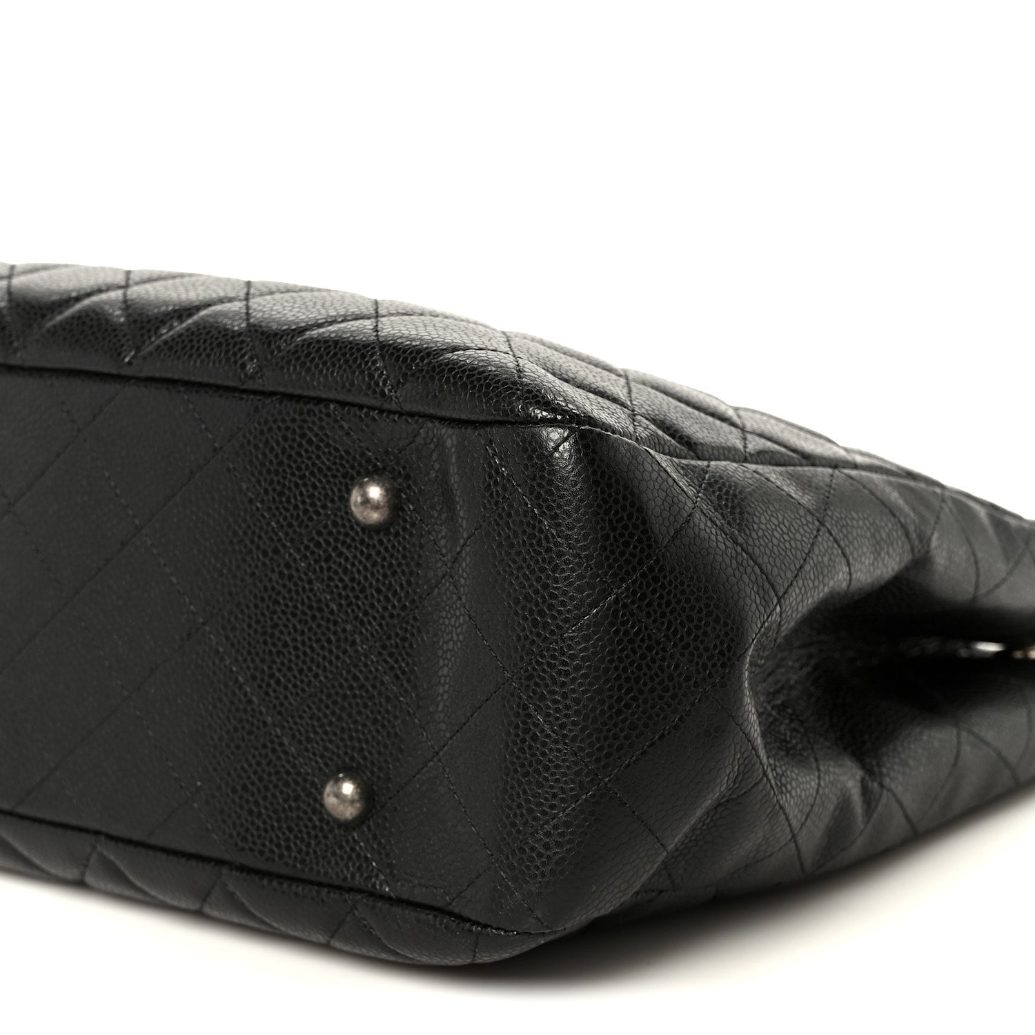 Chanel Calfskin Quilted Large CC Shopping Tote Black 10 of 10