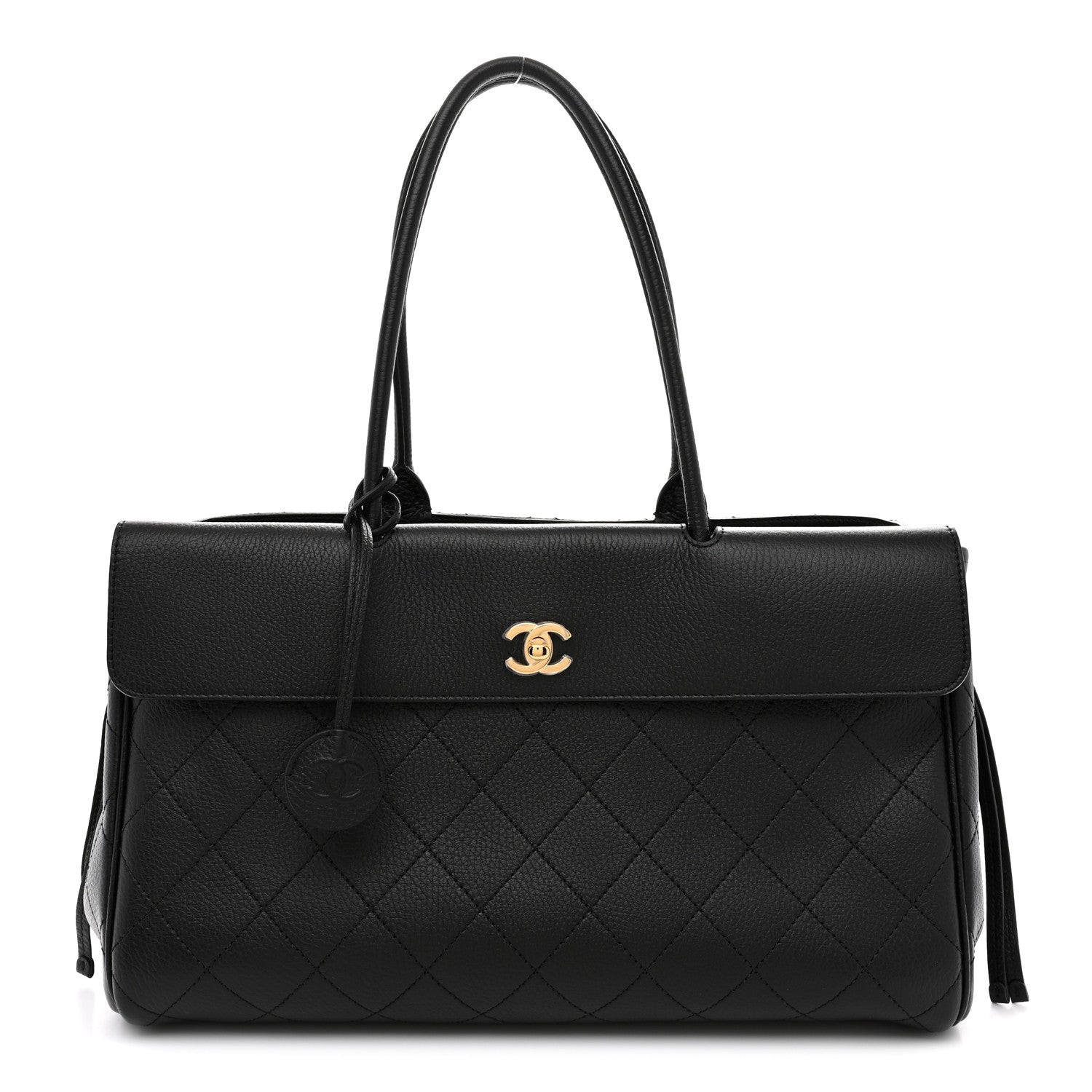 Chanel Grained Calfskin Stitched Urban Essentials Large Shopping Bag Black 1 of 10