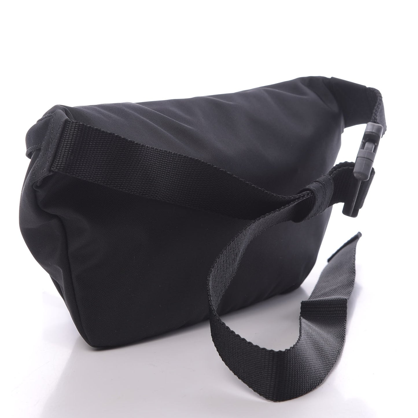 Recycled Sport Nylon Logo Embroidered Wheel Beltpack Black Blue