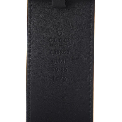 Gucci Moon Calfskin Pearl Double G 40mm Belt 90 36 Black Cream 7 of 8