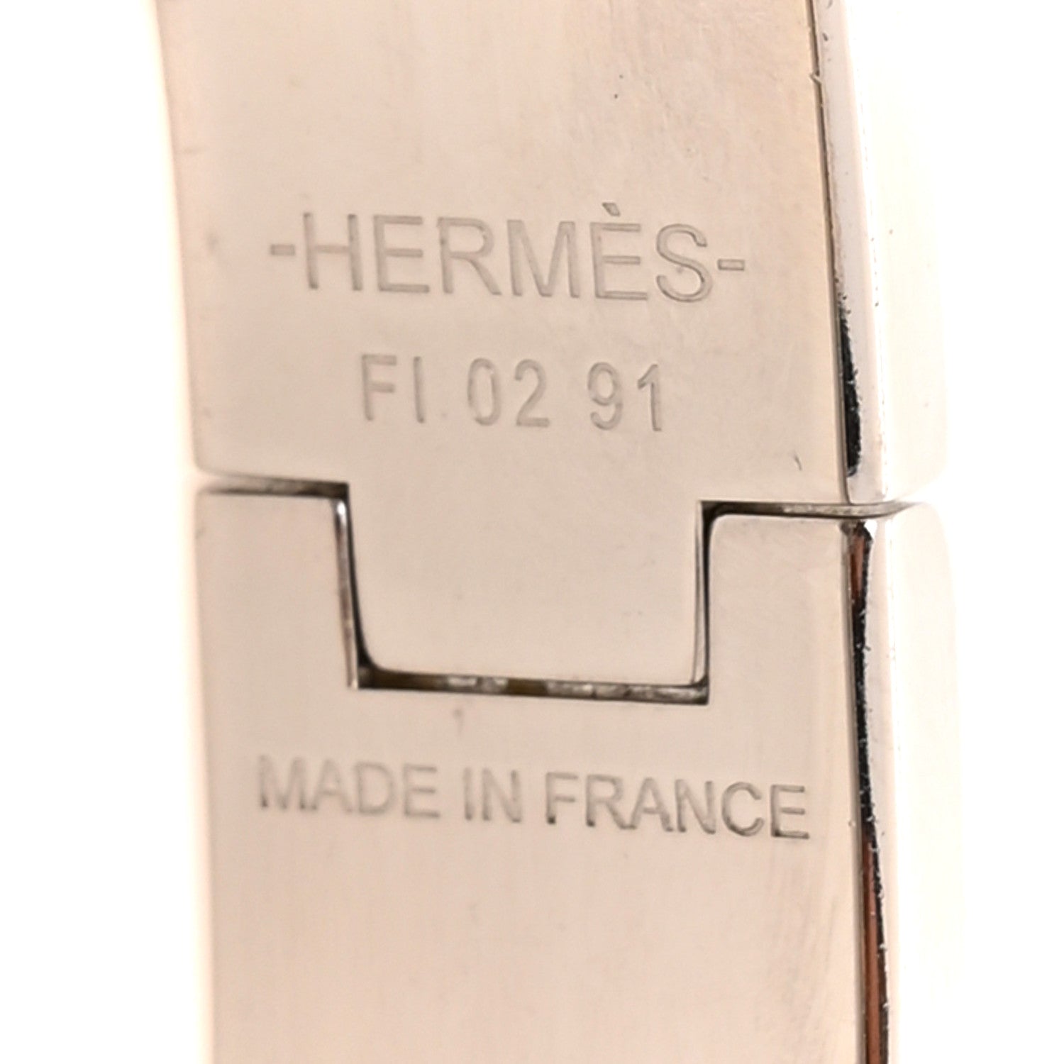 Hermes Matte Enamel Narrow Clic Clac HH Bracelet T6 Orange 4 of 4