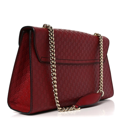 Gucci Microguccissima Medium Emily Chain Shoulder Bag Red 3 of 12