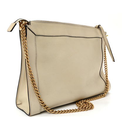 Gucci New Sakai Calfskin Lux Dahlia Chain Shoulder Bag Mystic White 3 of 10