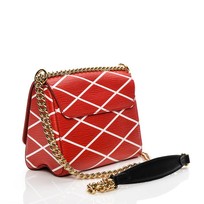 Louis Vuitton Epi Malletage Twist Shoulder Bag PM Rouge 3 of 7
