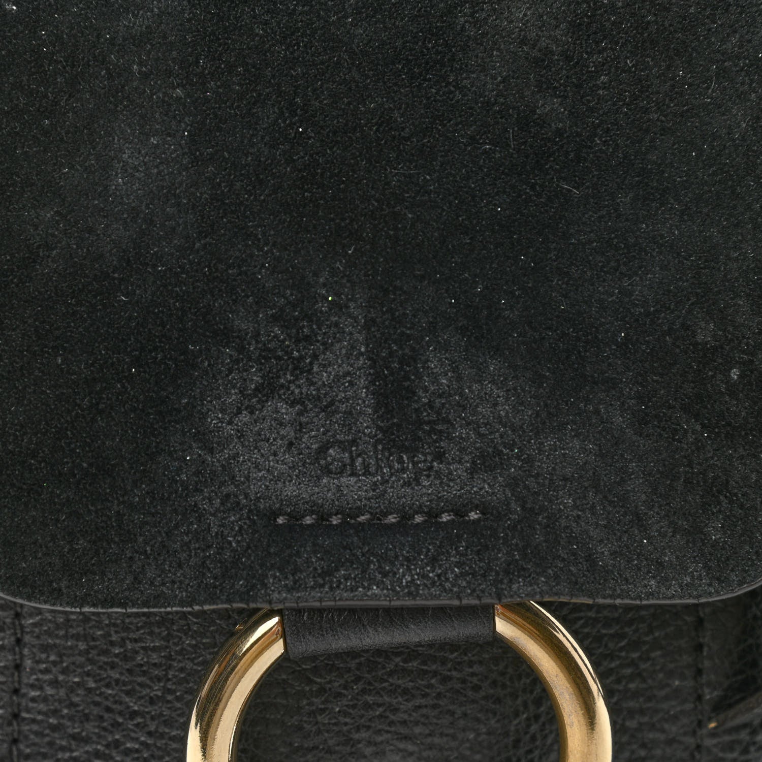 Chloe Suede Calfskin Mini Faye Backpack Black 12 of 12