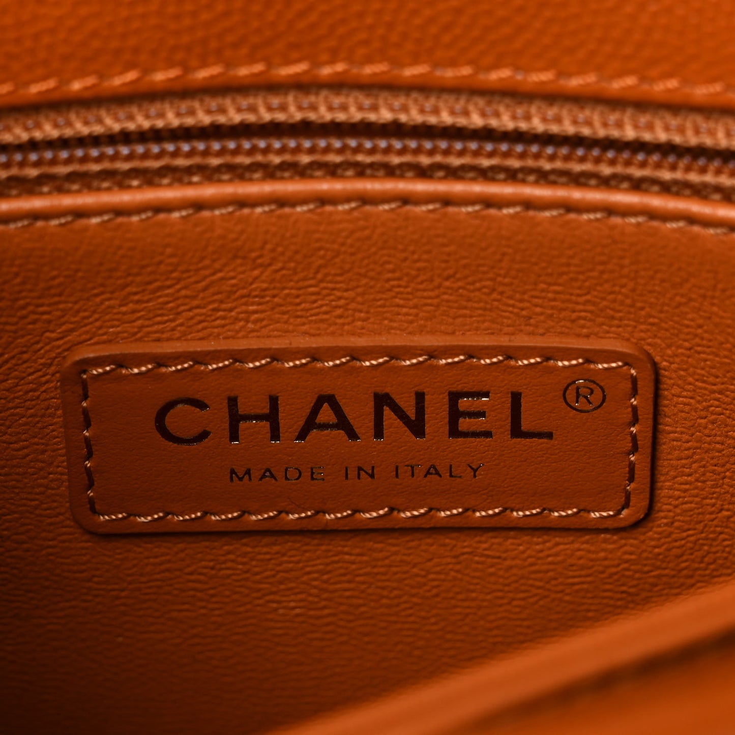 Caviar Quilted Mini Coco Handle Flap Light Brown