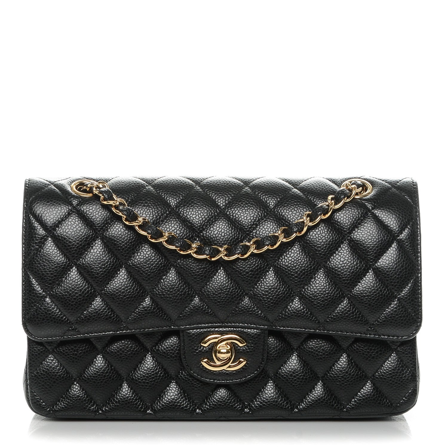 Chanel Caviar Quilted Medium Double Flap Black 1 of 7
