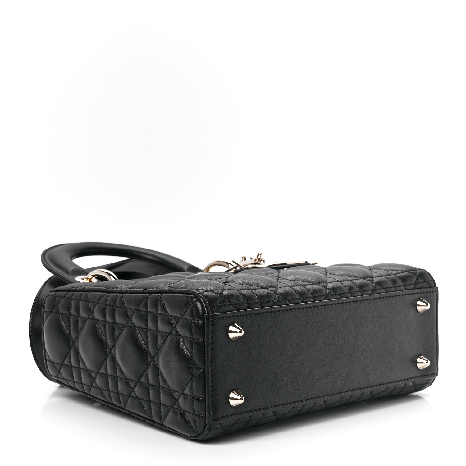 Christian Dior Lambskin Cannage Small My ABCDior Lady Dior Black 4 of 11