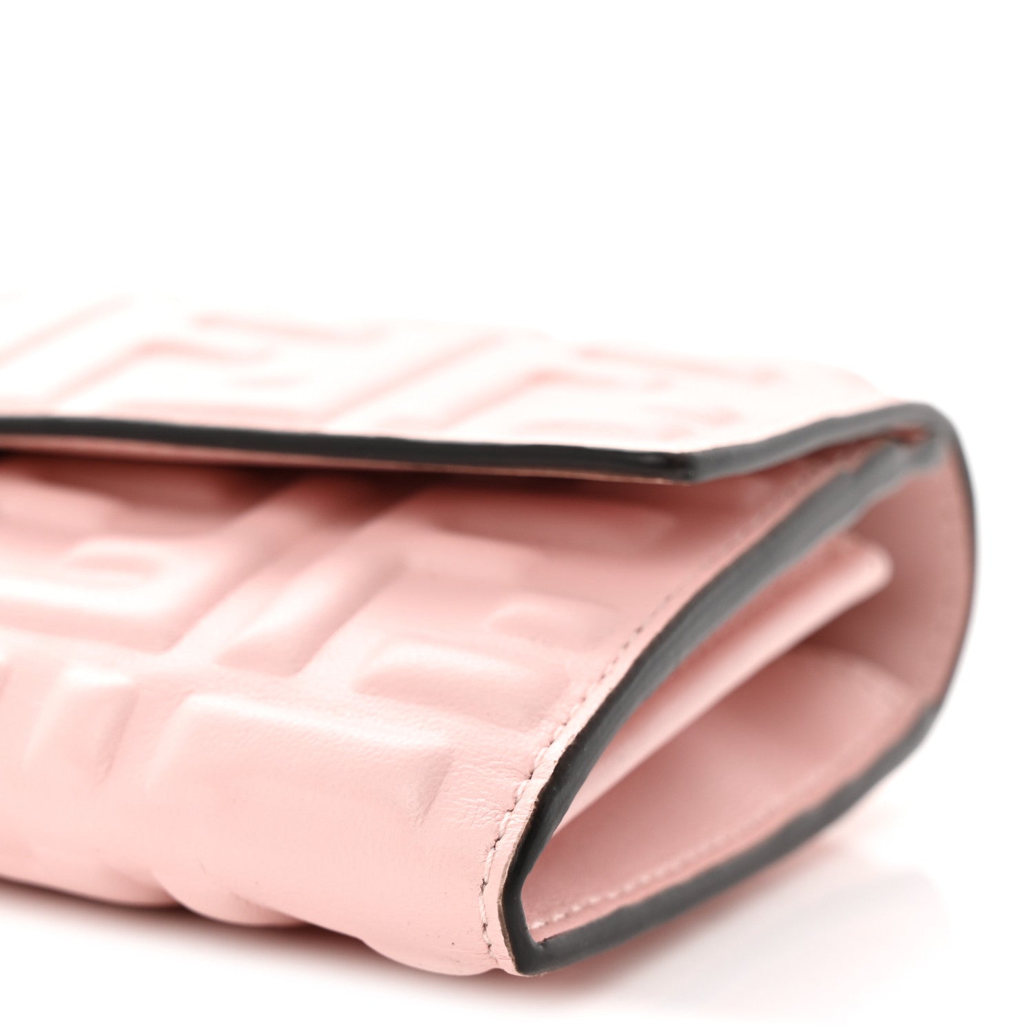 Fendi Nappa Matisse FF Embossed Continental Wallet Rosa Confetto 9 of 9
