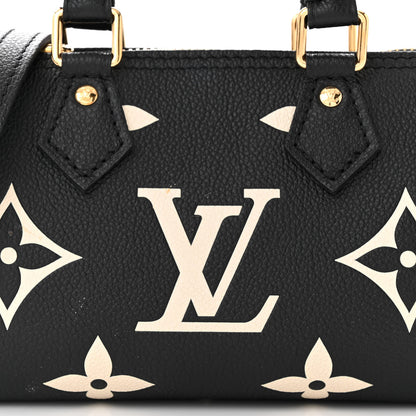 Louis Vuitton Empreinte Monogram Giant Nano Speedy Black Beige 7 of 11