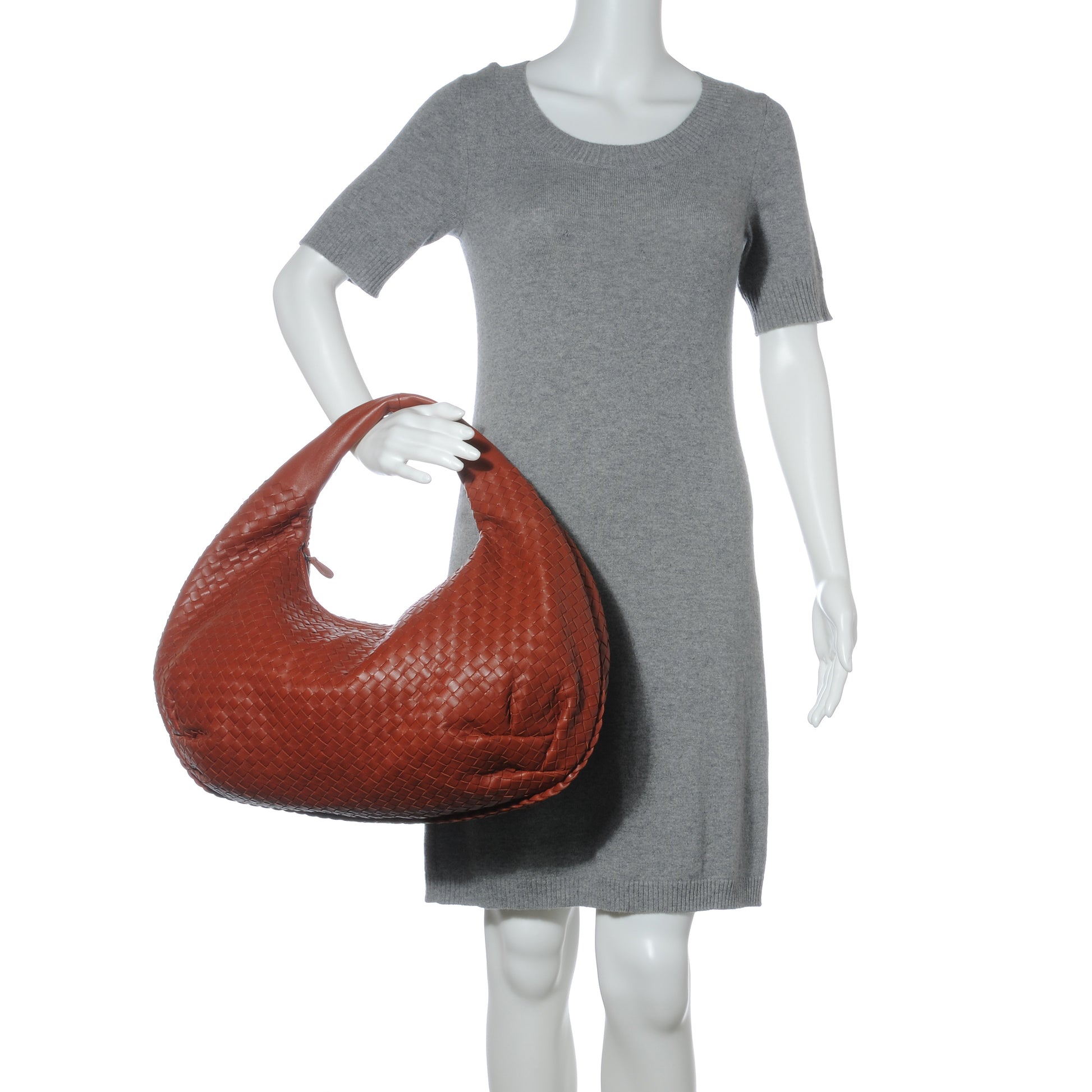 Bottega Veneta Nappa Intrecciato Large Belly Veneta Hobo Rust 2 of 8