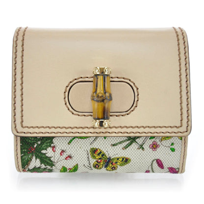 Gucci Cavas Floral Flora Bamboo Wallet 1 of 12