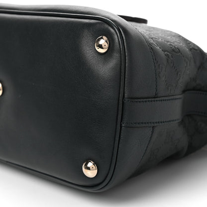 Gucci Guccissima Medium Top Handle Bag Black 10 of 10