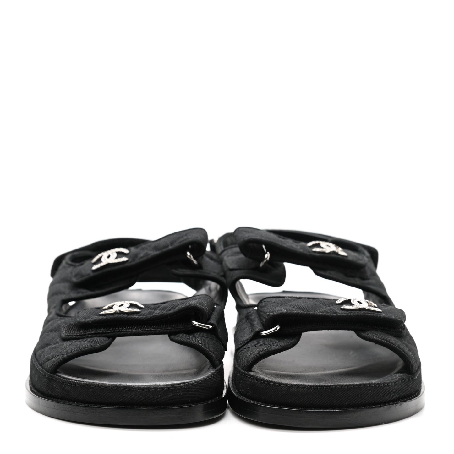 Mixed Fibers Velcro Dad Sandals 41 Black