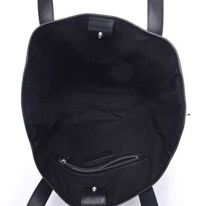 Alexander McQueen Calfskin Perforated Skull Tote Black 5 of 10
