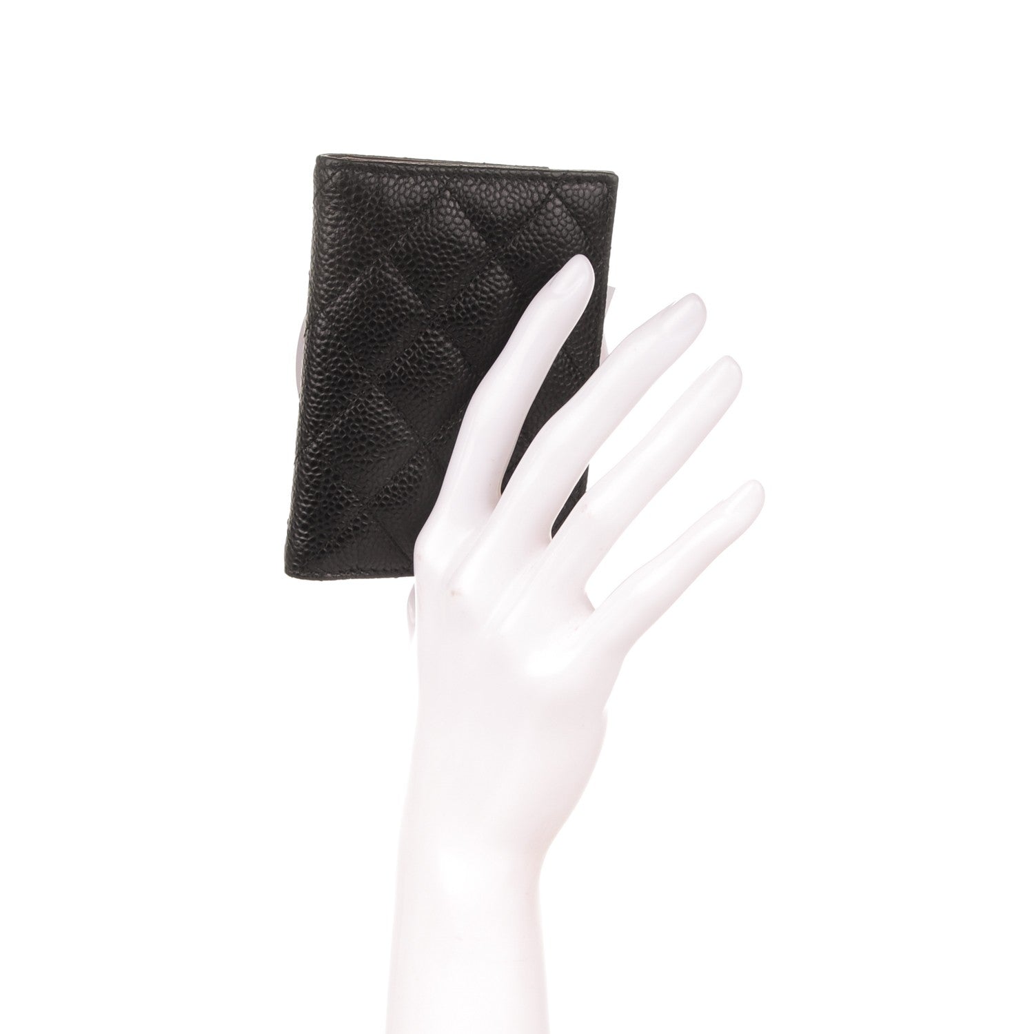 Chanel Caviar Quilted Card Holder Wallet Black 2 of 7