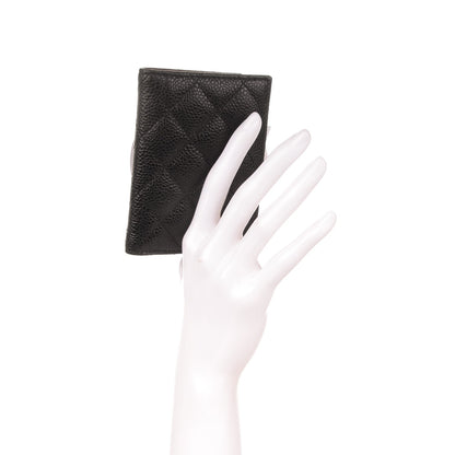 Chanel Caviar Quilted Card Holder Wallet Black 2 of 7