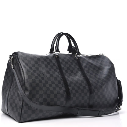 Louis Vuitton Damier Graphite Keepall Bandouliere 55 2 of 9