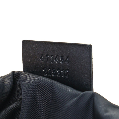 Gucci GG Supreme Monogram Web Messenger Bag Black 6 of 10