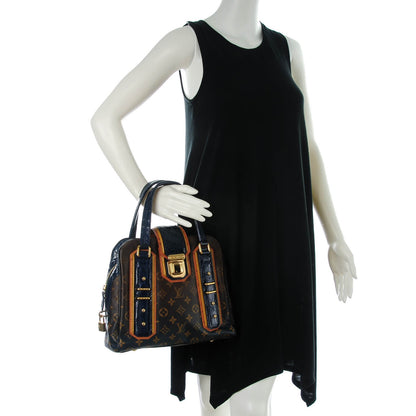 Louis Vuitton Crocodile Ostrich Ayers Monogram Mirage Delft Navy 2 of 7